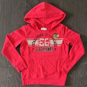 Vibrant Red Graphic Hoodie Sweatshirt